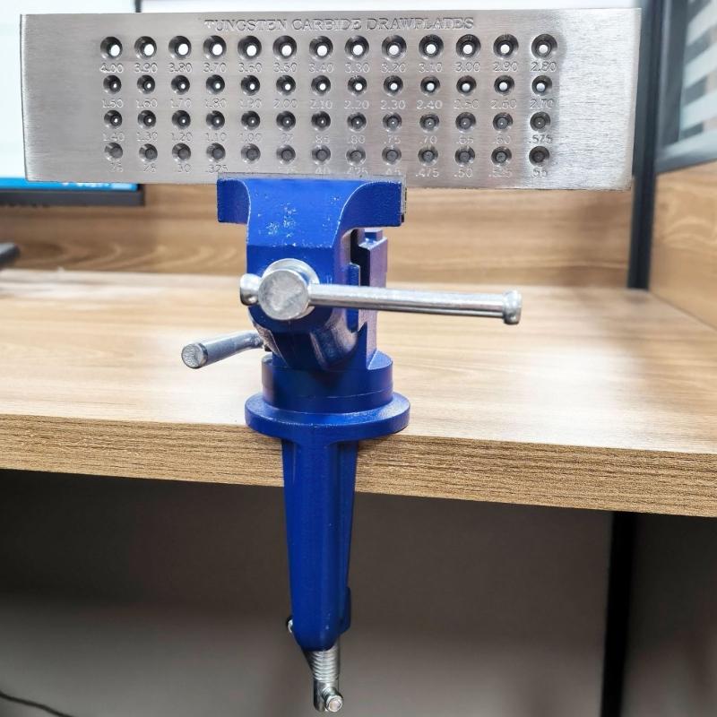 Carbide Wire Drawplate 52 Hole Round Shape 0.04-0.45mm/0.04-0.8mm/0.04-1.6mm Jeweller Draw Plate Crafting Replacement