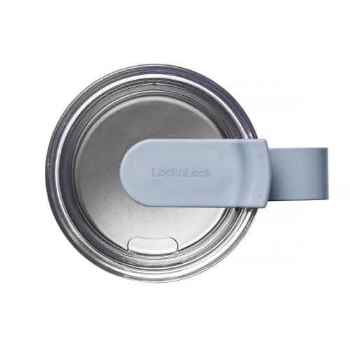 Bestco Lock & Lock Metro Mug with Lid, Insulated, Stainless Steel, 600ml, Large, Blue, LHC4282OBLU