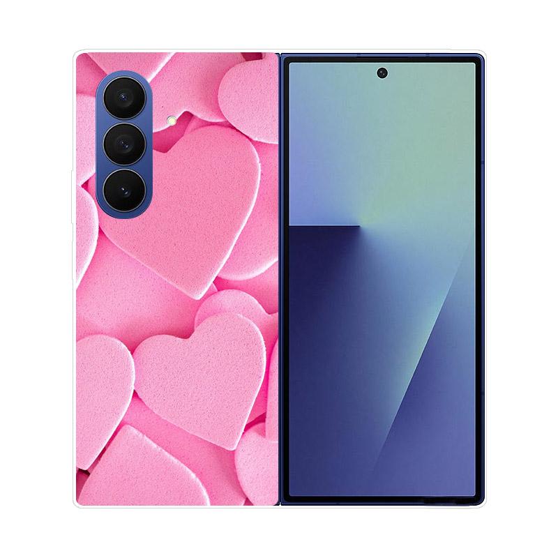 For Samsung Z Fold7 Case Clear Hard PC Folding Cover For Samsung Galaxy Z Fold 7 6 5 4 3 Fold6 Shockproof Transparent Back Funda