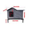 Outdoor Cat House Weatherproof Waterproof Winter Outside Pet Shelter Outdoor Cat Shelter For Garden Patio Backyard Porch Balcony