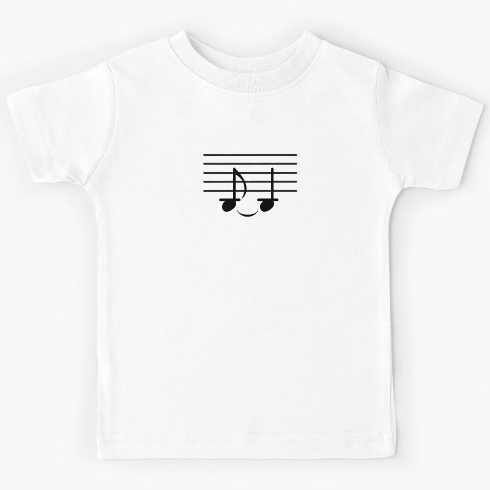 Flirty Mischievous Cheeky Musical Note Meme Face Kids T-Shirt 140
