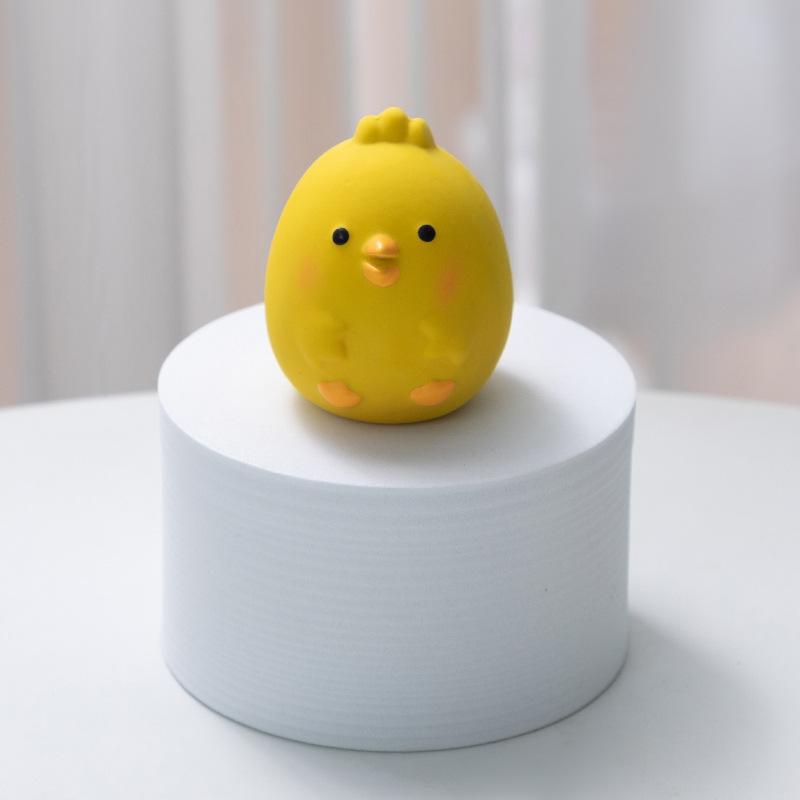 Pet Squeaky Toys Cute Chicken Dog Chewing Rubber Toy Cleaning Tooth Dog Chew Toy For Dogs Bite Resistant Sounder Pet Supplies