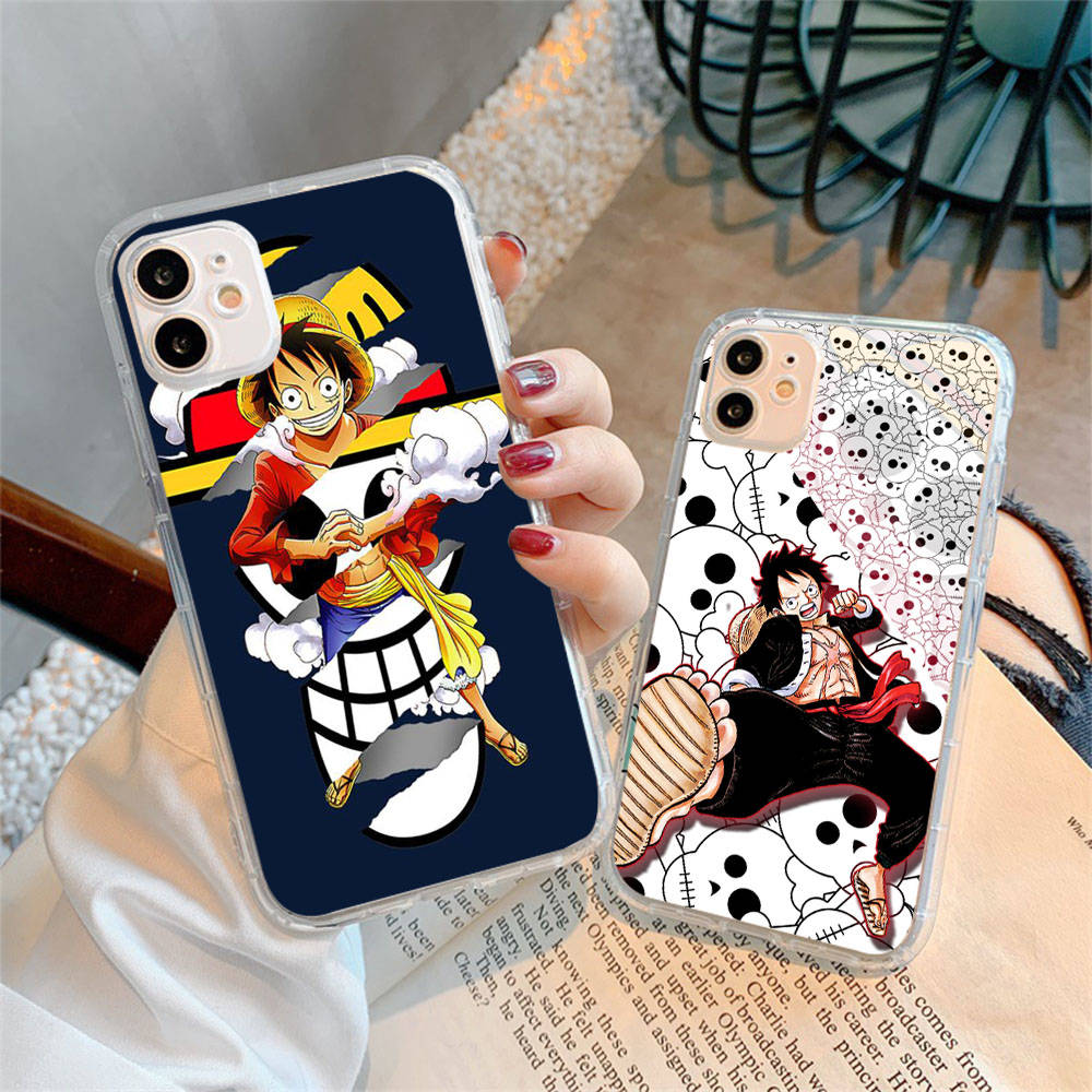 Case for Samsung A04 A14 A23 A34 A54 M23 M33 M52 M53 Realme 10 9 C30S C35 C55 VIVO Y02S Y21 Y51 X80 Pro Transparent Cover WI63 One Piece Luffy