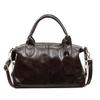 Modische Damen-Lederhandtasche Vintage Boston Boston-Tasche Umhängetasche mit abnehmbarem Riemen Geeignet für Arbeit, Einkaufen und Reisen