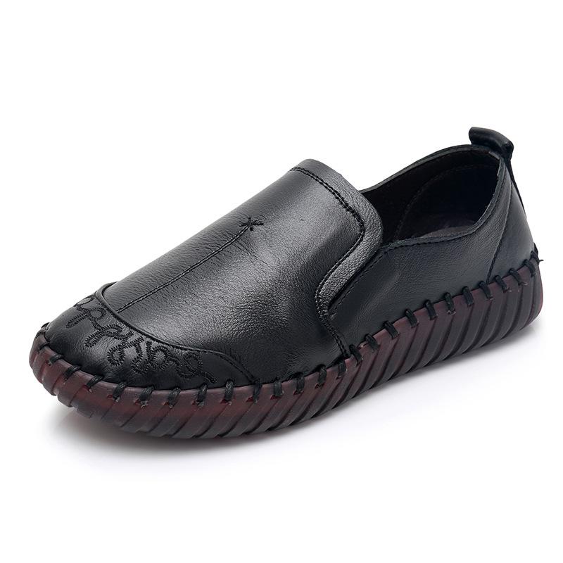 Frühlingsschuhe aus echtem Kuhleder für Damen, Slip-on-Designer, hochwertige Damen-Loafer, lässige Oxford-Wohnungen, Damen-Mokassins