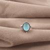 Blue Cat's Eye Gemstone Ring, 925 Sterling Silver Ring Jewelry, Handmade Jewelry Ring, Balancing Jewelry Gift For Women