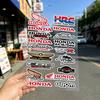 AAAHS1 FOR HONDA HRC H WING Motorcycle Reflective Stickers Waterproof Decals for Helmet Scooter Fuel Tank Toolbox Racing