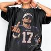 Vintage Josh Allen Grafik-T-Shirt, Retro Football-T-Shirt, Gameday Fan-Shirt