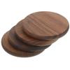 ULDIGI Set of 4 Wooden Coasters, 3.46 Inch Square, Heat-Resistant Cup Mats, Dining Table Placemats, Home Kitchen Table Protectors