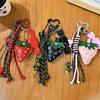 Creative cute sweet leather strawberry candy bow girl bag pendant schoolbag decorative lanyard keychain