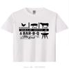 A Chicken Pig Cow Walk Into Barbecue BBQ Funny T Shirts Men Summer Cotton Harajuku Short Sleeve O Neck Streetwear Black T-shirt