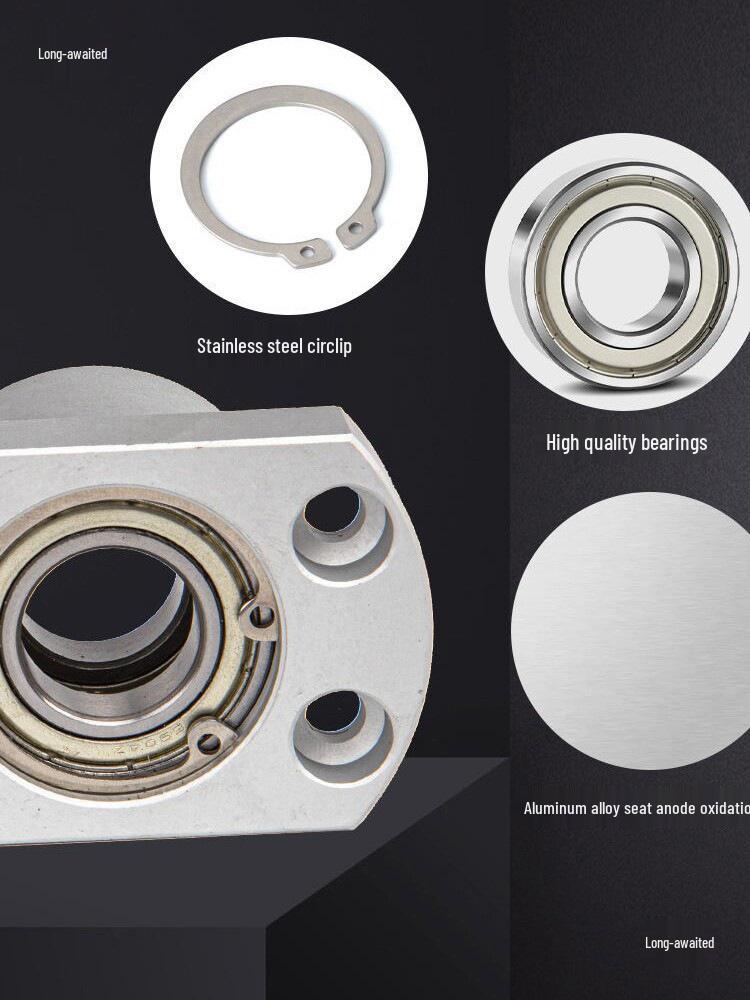 Double-Cut Flange Circlip Bearing Housing, Aluminum Alloy, BACB6800ZZ BFP23.