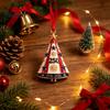 Festive Room Decorations Patriotic Christmas Tree Ornaments, Acrylic Holiday Pendant for Independence Day, Indoor Outdoor Hanging Decor Living Garden