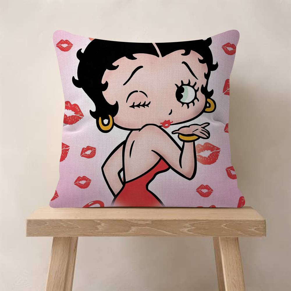 Pretty Cartoon BBetty Bboop Pillow Gift Home Office Decoration Bedroom Sofa Car Cushion Cover Case x