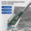 Floor Scrub Brush 3 in 1 Long Handle Removable Adjustable Wiper Broom Tools Tile Magic Squeegee Cleaning Kitchen Bathroom Brush