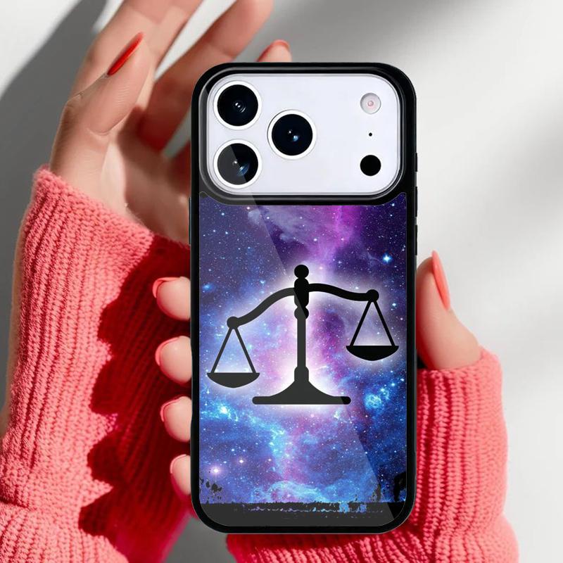 Zodiac Libra Balance Phone Case for iPhone 17 Air 16e 15 14 13 Pro Max Back Cover for 12 11 Pro Coque