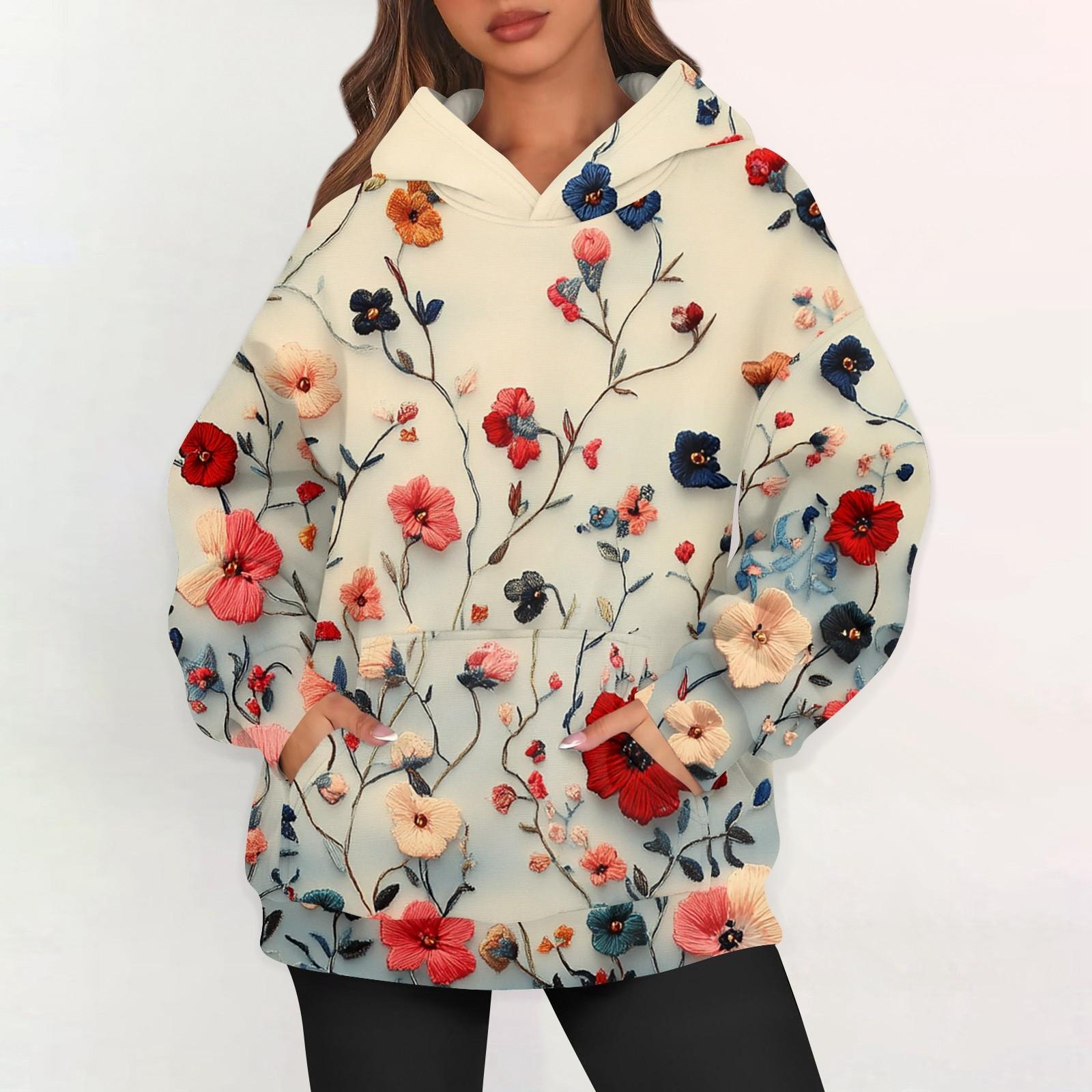 

Женские худи оверсайз из флиса, толстовки с длинным рукавом, пуловеры с карманом XXL розовый