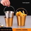 Portable 304 Stainless Steel Ice & Snack Bucket