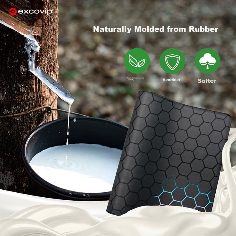 EXCO Mouse Pad, Extra Large Desk Mat, Computer Office Gaming Cartoon Anime Edge-Locked Keyboard Pad, Non-Slip, 800*300mm, Hexagonal Colorful 0258