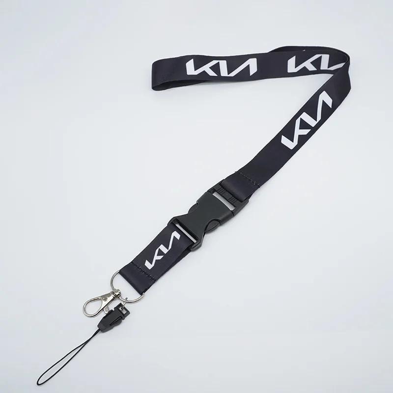 AHM1 Correa para el Cuello Lanyard Llavero para Teléfono Tarjeta de Identificación de Trabajo Cuerda para Colgar Para Kia Ceed Cerato Sportage Picanto Seltos Soul Rio 3 4 5 2021 2020