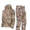Winter Outdoor Men's Training Suit Tactical Camouflage Assault Plush Waterproof Adventure Skiing Jacket Travel Clothing Workwear