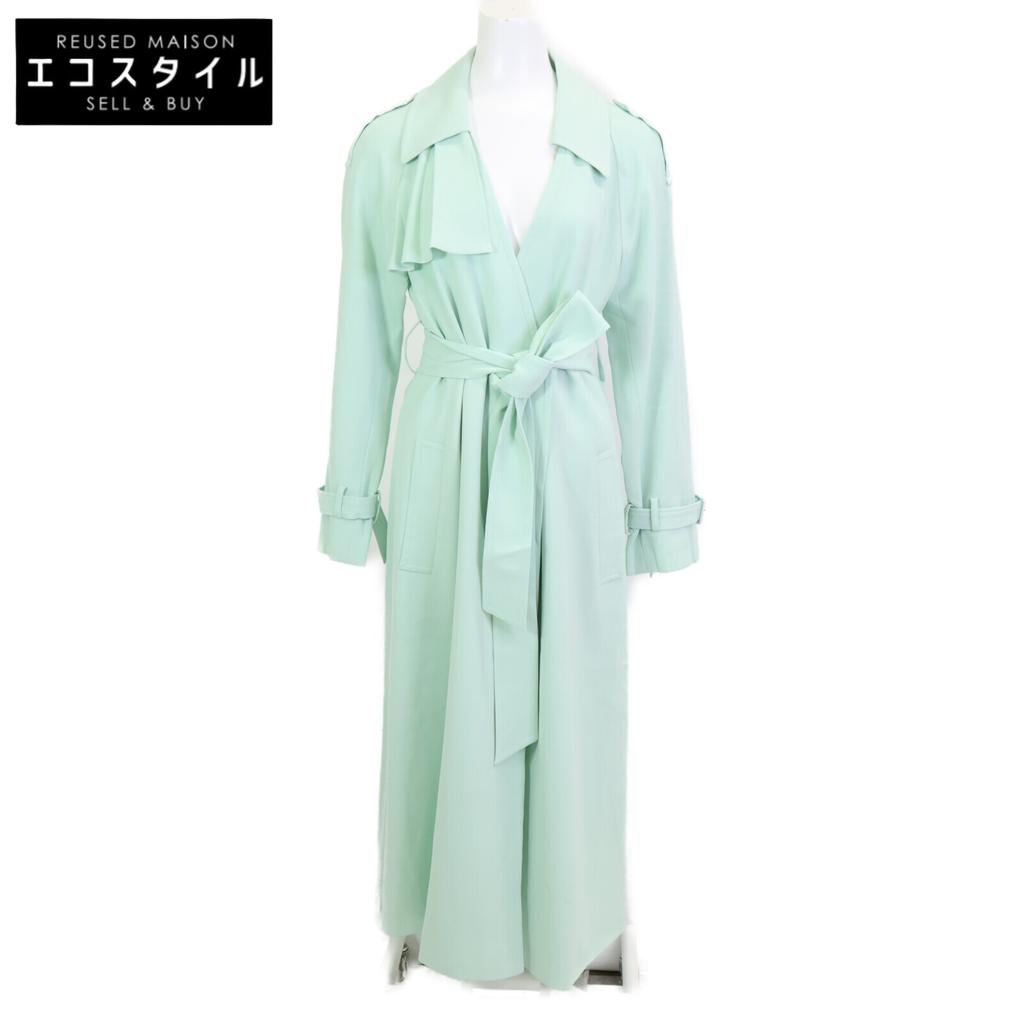Grace Class Mint Green Triacetate Trench Coat coat 38 Mint greenUsed