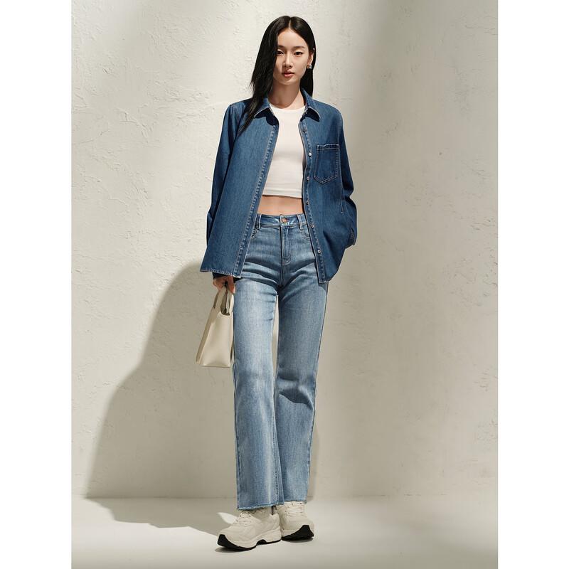 

Annacot Women s Casual Loose Fit Flared Ankle Jeans 2XL