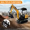 Plain Mud Bucket Grading Attachment for 2 Tons Mini Excavators Flat Tooth Backhoe Bucket,Attachment for Machinery Excavators