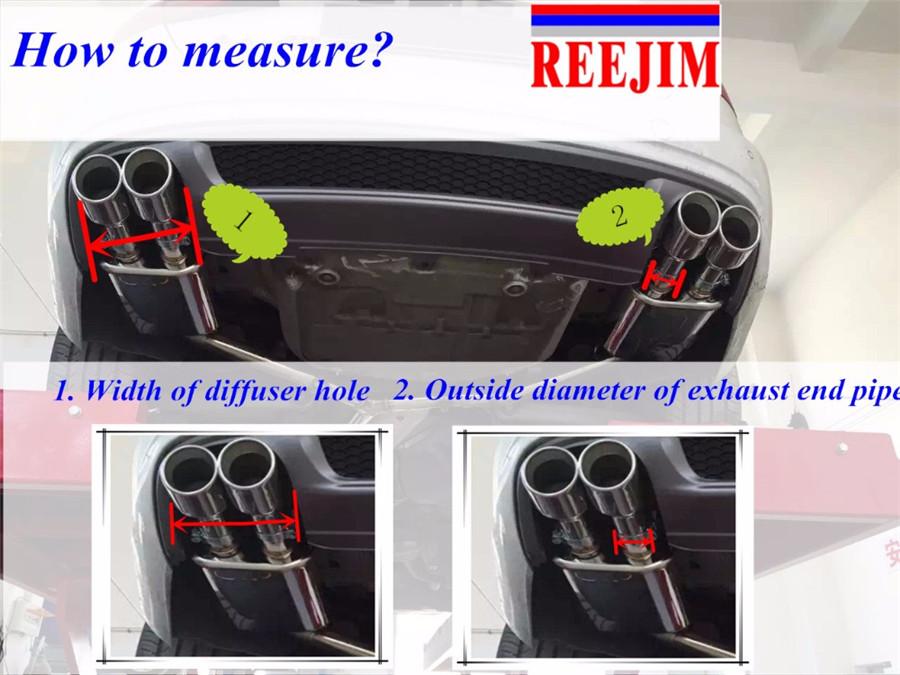 1PC 304 Stainless Steel Exhaut Tips for BMW F20 F21 M135 F22 F23 M235i M240i F30 F31 335i 340i F34 GT F32 F33 435i 440i