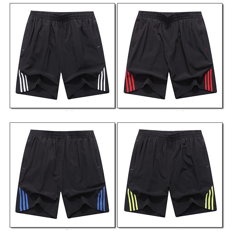 

Мужские шорты больших размеров для тренировок и фитнеса, быстросохнущие летние повседневные спортивные шорты для пляжного бега и бега