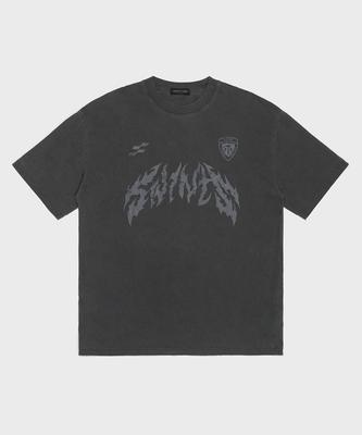 SAINTPAIN Sp Metal Pigment Short Sleeve T-Shirt Charcoal