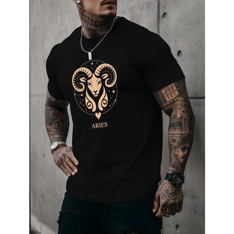 Men'S Printed T-Shirt, Basketball Training Style, Crew Neck Short Sleeve, Streetwear Trend And Fitness Sports Outfit, Essential Men'S Summer Apparel