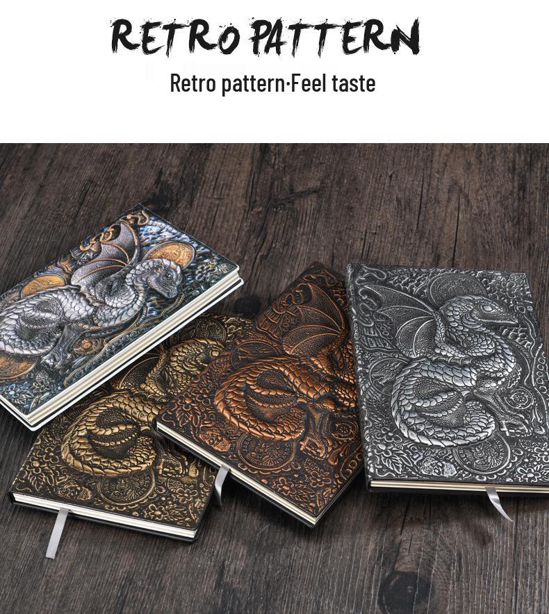 Flying Dragon Embossed Commemorative Writing Notebook Collection