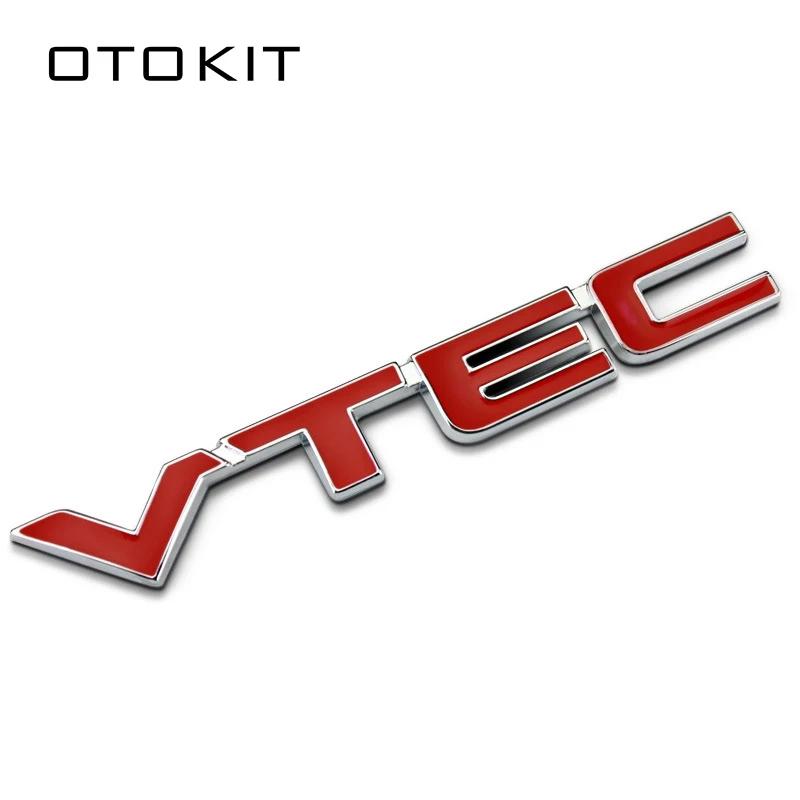 3D VTEC Metal Car Styling Refit Emblem Fender Tail Body Badge Zinc Alloy Sticker for Honda Civic Accord Odyssey Spirior CRV