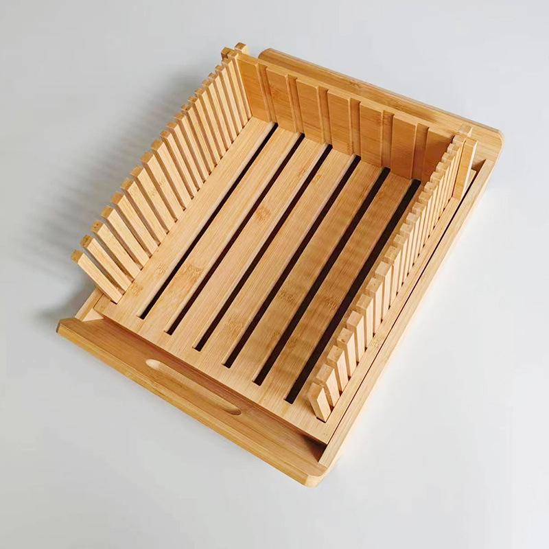 Bamboo Bread Slicer: Home & Commercial Bread Cutting Board for Perfect Toast Slices