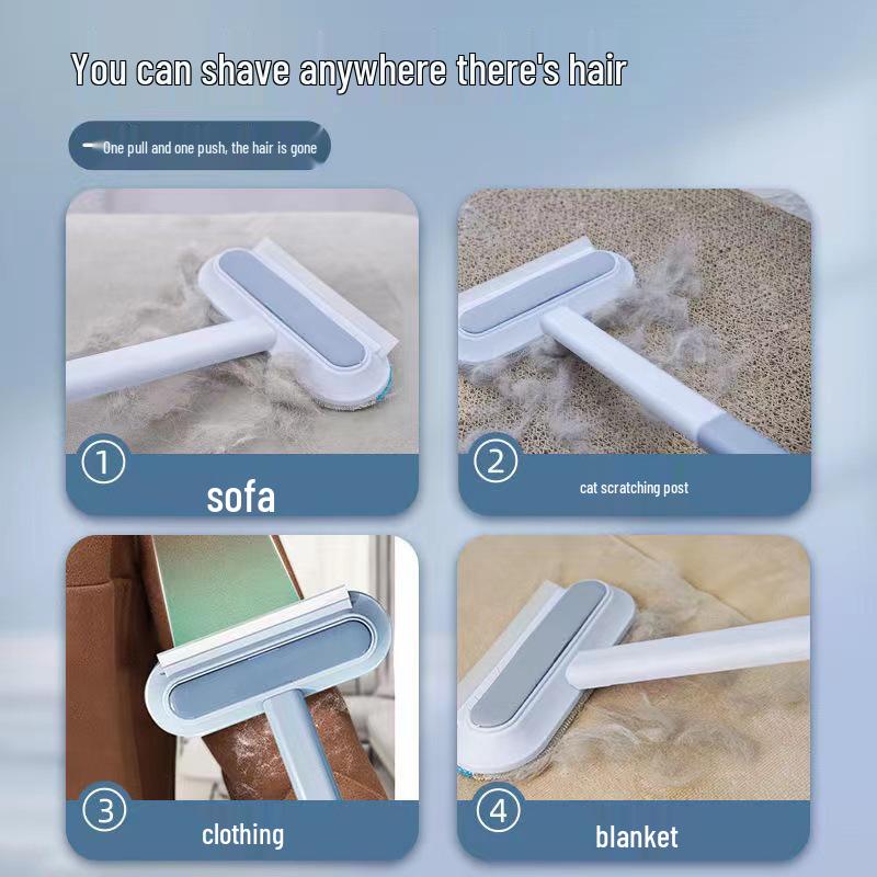 Pet Hair Remover Scraper for Cats & Dogs - Carpet & Bed Cleaner