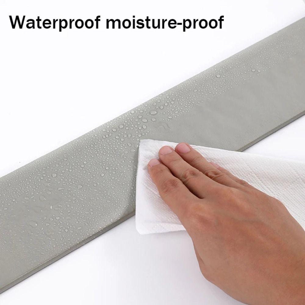 2M/Roll DIY Thickened Skirting Line Self Adhesive Anti-collision Corner Line Soft 3D Waist Line Living Room