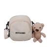Canvas Small Crossbody Bag With Zipper Closure For Daily Casual Use