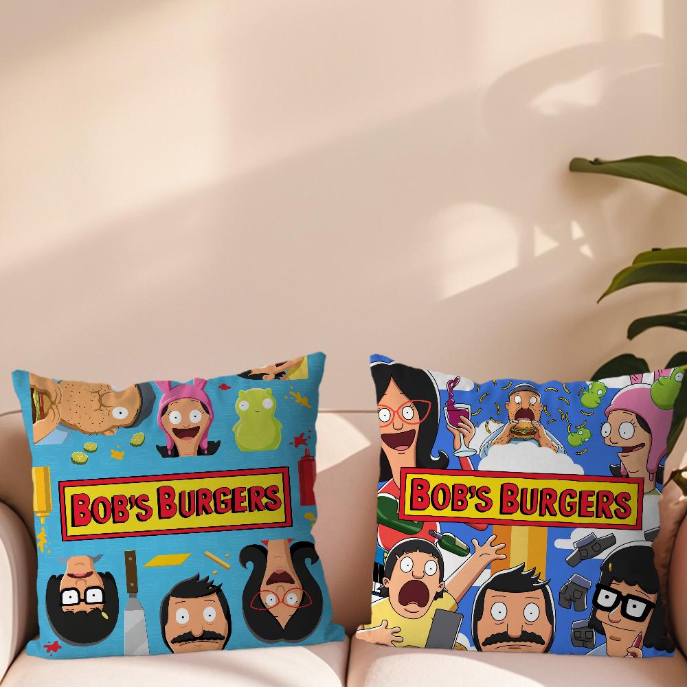 Cartoon B-Bobs Cute B-Burgers Pillow Case Sofa Living Room Bedroom Headboard Backrest Cushion Square Cushion Nap Time