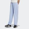 Adidas Solid Color Elastic Waist Cuffed Casual Pants Women Bottoms Blue IP3970