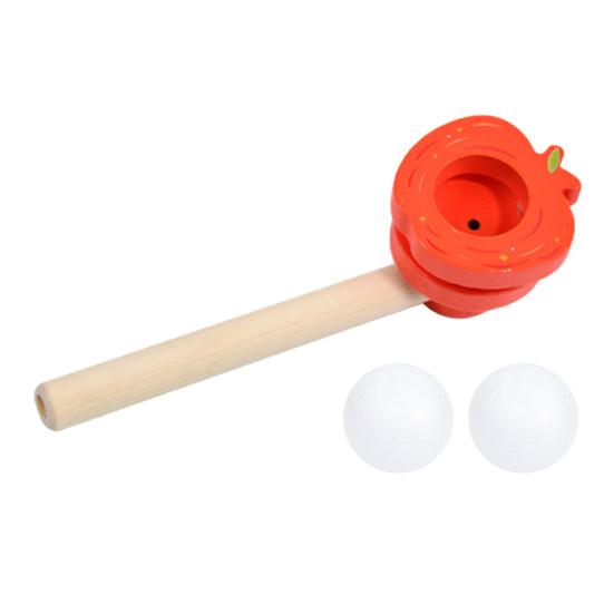 huaqianguhh Kids Floating Ball Blow Toy, Suspension Blowing Wooden Pipe for Lung Capacity Training, Educational Toy Boys Girls