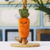 Uroczy Pluszowy Breloczek Marchewka Warzywo, Mała Pluszowa Zawieszka do Torebki Plecaka Portmonetki, Kawaii Breloczek do Kluczy, Prezent dla Dziewczynek Kobiet