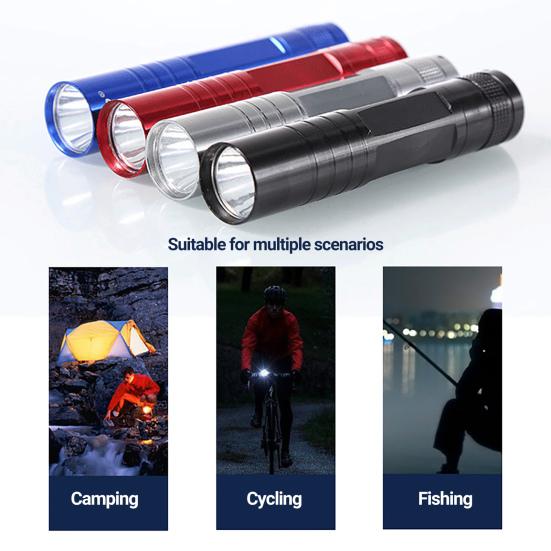 Mini svítilna Vodotěsná přenosná venkovní nouzová kapesní LED svítilna s vysokým jasem pro cyklistiku