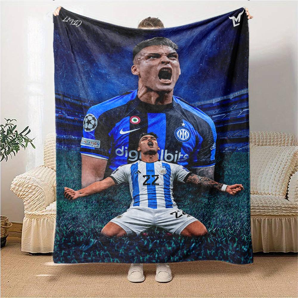 Football Player Action Blankets Flannel Printed Breathable Warm Throw Blanket for Home Office Bedspreads 0708a56
