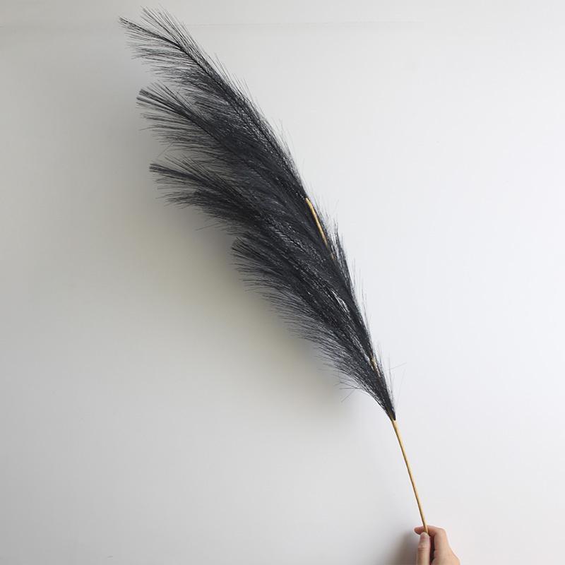 100cm Artificial Pampas Grass Fluffy Fake Reed Flowers 1pc Home Bedroom Party Decoration Wedding Decor Accessories Faux Flowers