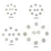 10Pcs/Set High Quality Sewing Button DIY Craft Decoration Metal Rhinestone Buttons Scrapbook Accessories Shirt Buttons