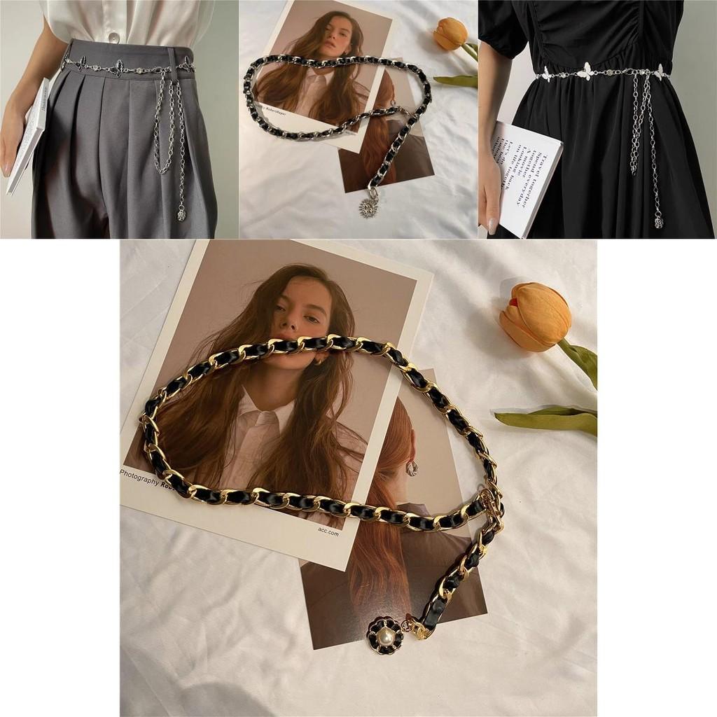 Stylish Metal Waist Belt With Butterfly Design Beautiful Decorative Chain For Dresses