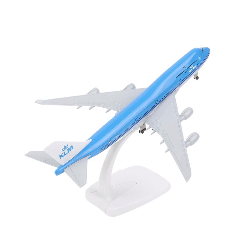 20 cm Niederlande KLM Airlines 747-400 Airways Diecast Flugzeugmodell Legierungsmetall Flugzeugmodell Fahrwerk Flugzeugspielzeug