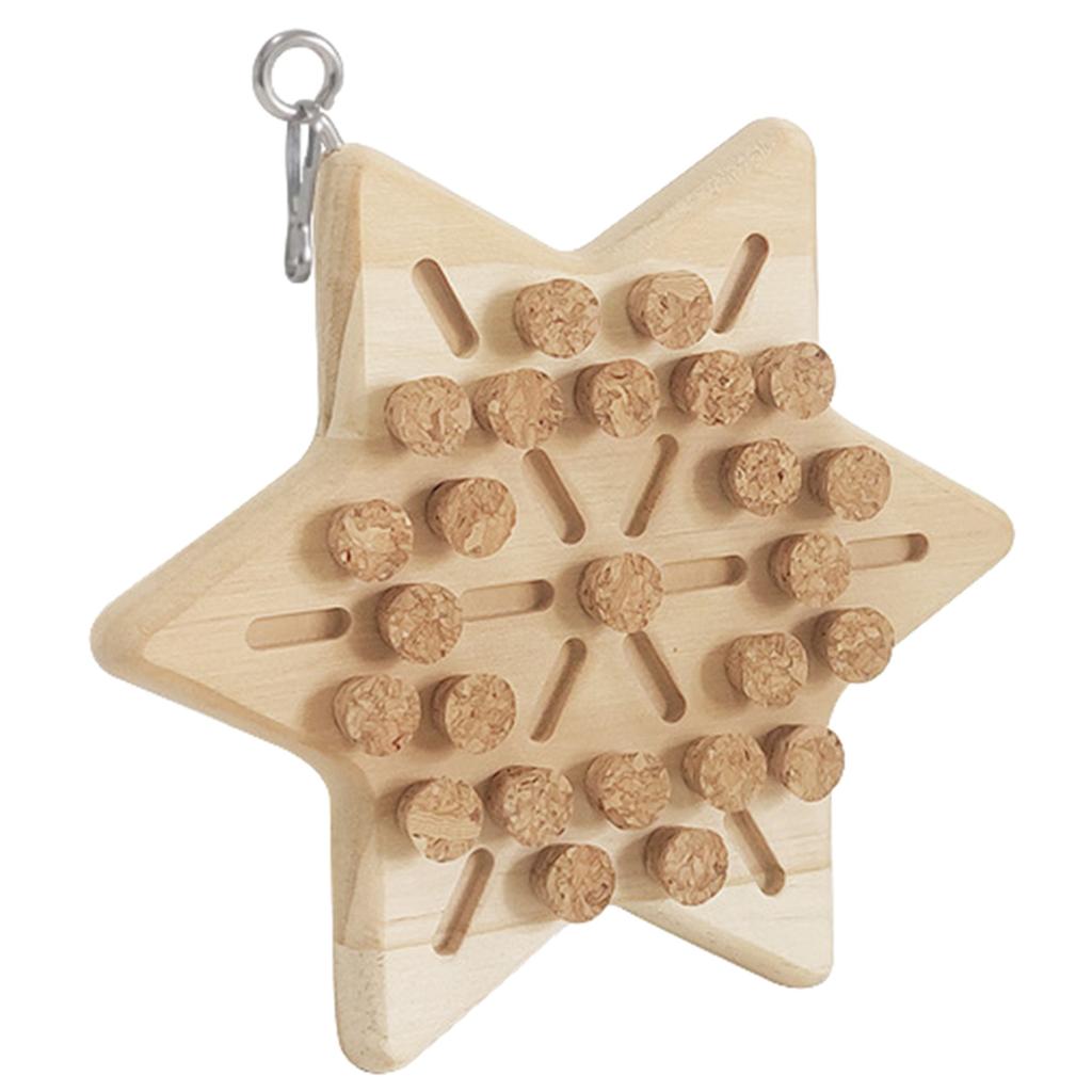 Dřevěný špalek na klování ptáků Hračka na broušení ptáků z korku Stojící bidýlko pro malé velké ptáky Příslušenství k kleci Molar Toy