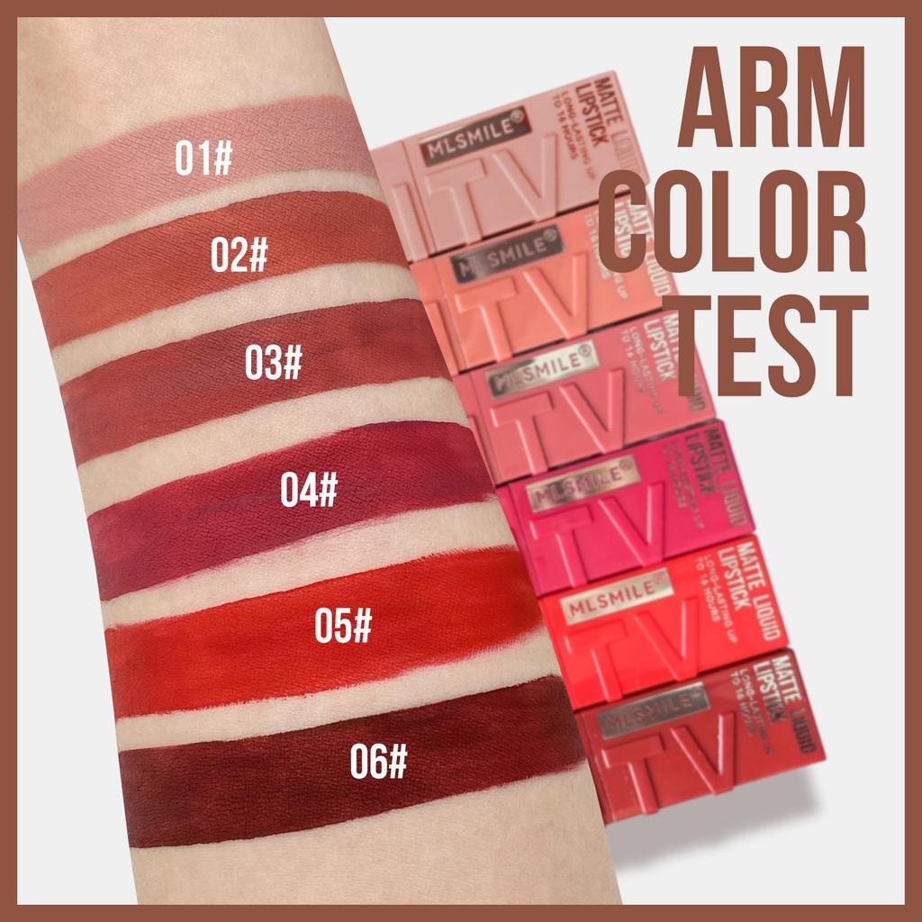 Matte Velvet Long-lasting Lip Gloss Set: Waterproof & Non-stick, Hot European/American Style